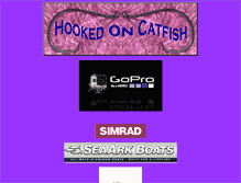 Tablet Screenshot of hookedoncatfish.com